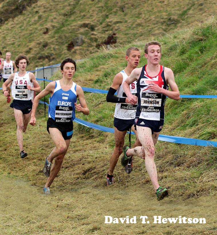 Calum Johnson (GB), junior mens 2013 BUPA Great Edinburgh Cross Country.